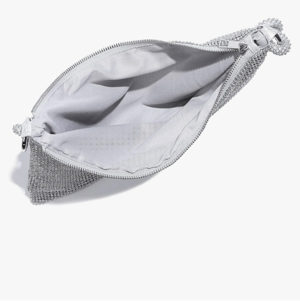 Elegant Silver Rhinestone Women's Bag - Picture 9 of 16